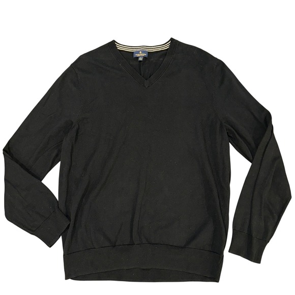Brooks Brothers Other - Brooks Brothers Black Supima Cotton V-Neck Sweater Men's‎ Large